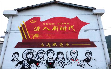 丽江党建彩绘文化墙